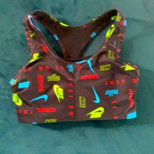 Nike Multi Color Logo Sports Bra! Brand New!